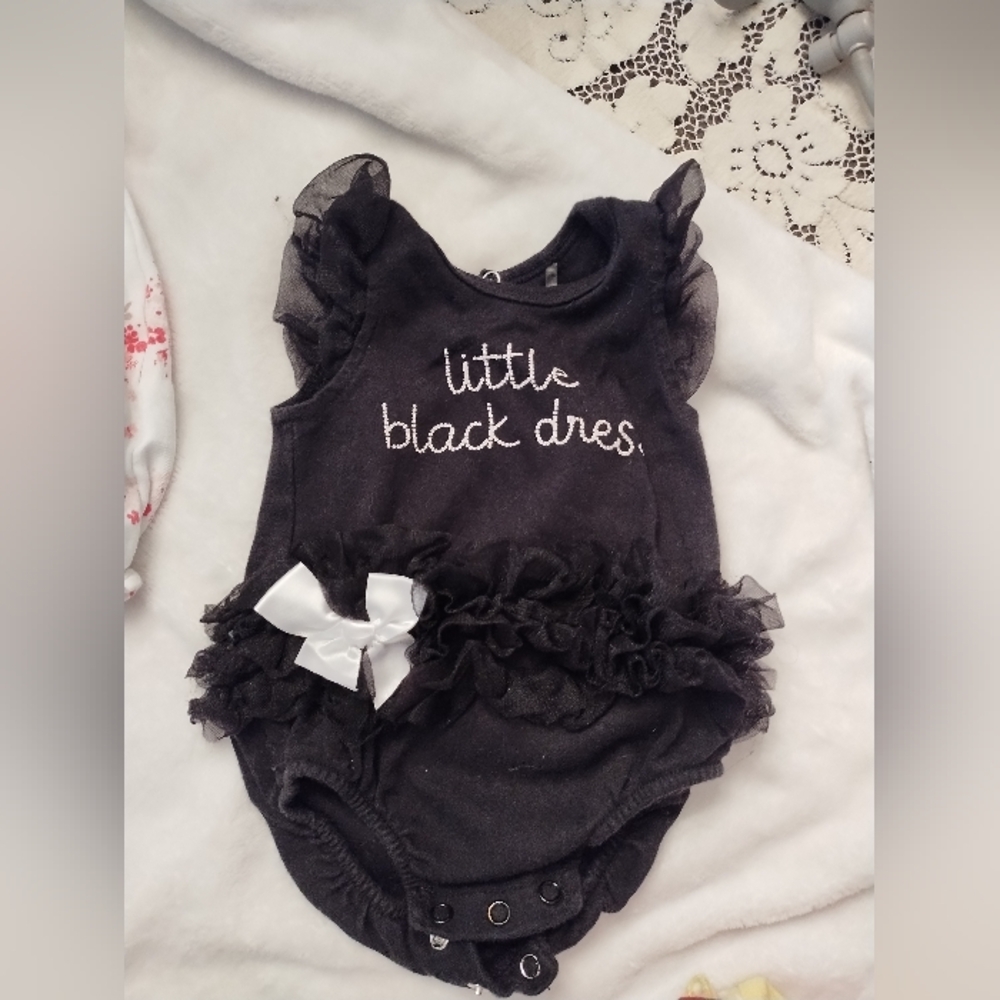 Little black dress onsie